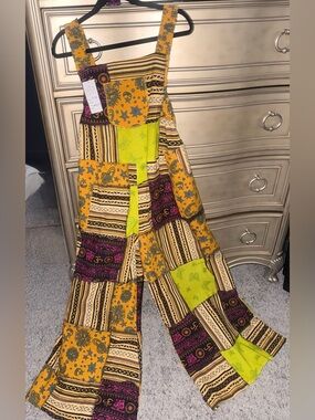 Kiraz Patchwork Print jumpsuit in Multi Colors